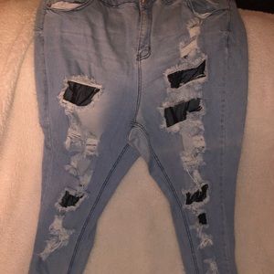 Rue21 high/low skinny jeans